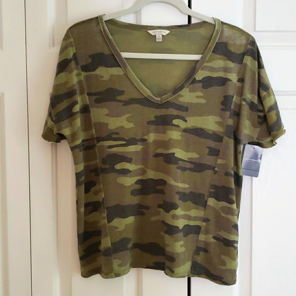 Lucky Brand camo  T shirt